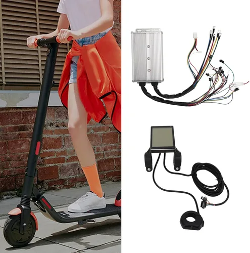 Vista 4 de Controlador de motor de scooter eléctrico, 1500 W, 48 V, 60 V, controlador de velocidad sin escobillas con panel M5 para jinetes, técnicos