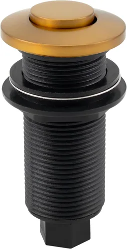 Vista 16 de Westbrass ASB-B3-19 - Interruptor de aire de repuesto para eliminación de desechos en la parte superior del fregadero, botón empotrado, bronce