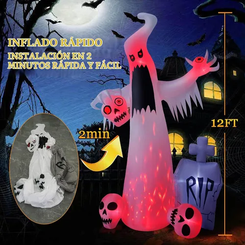 Vista 5 de HOPOCO Inflables de Halloween de 12 pies para decoración al aire libre