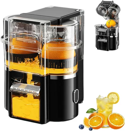 100W Electric Juicer Machine – 500ml Twin Citrus Juice Maker with 18000 RPM High-Speed Motor, Easy-to-Clean & Dishwasher-Safe Parts, Fresh