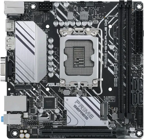 Vista 10 de ASUS PRO H610M-CT2 D4-CSM Placa base empresarial Intel® H610 (LGA 1700) Micro-ATX (mATX) H610 con mayor seguridad, fiabilidad, capacidad