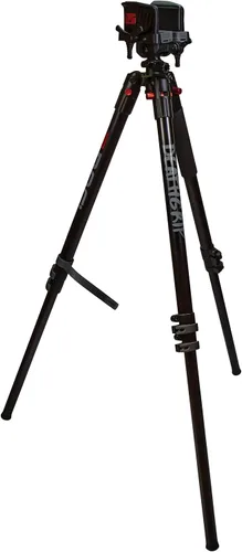 Vista 11 de BOG DeathGrip Aluminum Tripod with Durable Frame, Lightweight, Stable Design, Bubble Level, Adjustable Legs, Shooting Rest, and Hands-Free Operation
