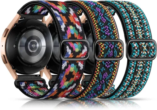 Vista 20 de Lerobo Elastic Bands Compatible with Samsung Galaxy Watch 8 7 6 5 4 40mm 44mm/Galaxy Watch 8 Classic 6 4 Classic 43mm 47mm 42mm 46mm/5 Pro Band