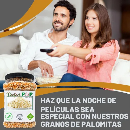 Vista 6 de Granos de palomitas de maíz originales gourmet premium (estilo mariposa) - 2 libras