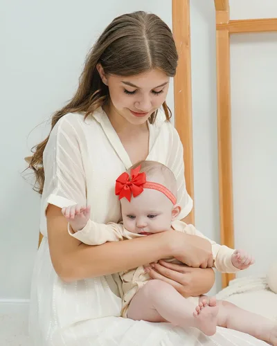 Vista 3 de jollybows 40 piezas Diademas con Lazos de Cinta Grosgrain para Bebés Niñas 3" Banda para el Cabello Accesorios para el Cabello para Bebés Recién