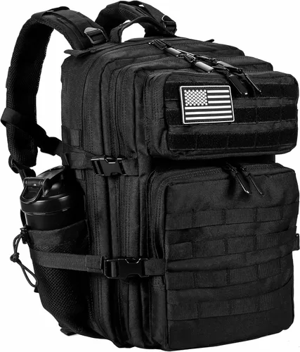 LHI Mochila Táctica Militar para Hombres y Mujeres 45L Ejército 3 Días Mochila de Asalto Bolsa Mochila Grande con Sistema Molle