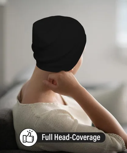 Vista 6 de Revony Gorro de quimioterapia - Suave y agradable al tacto - 100% algodón
