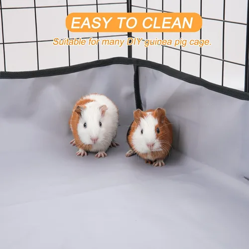 Vista 6 de DZWLKJ Forro de jaula de conejillo de indias, base impermeable y lavable, 28 x 56 pulgadas, adecuado para conejos, chinchillas, erizos, hurones