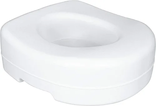 Vista 6 de Carex Elevador de asiento de inodoro, 5.5 pulgadas, elevadores de asiento de inodoro para personas mayores, asiento de inodoro elevado, soporta 300