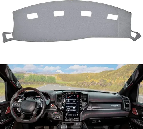 Vista 13 de Alfombrilla para salpicadero compatible con 07-14 Chevy Tahoe Suburban Denali Avalanche GMC Yukon/XL, 07-13 Chevy Silverado Sierra sin altavoz