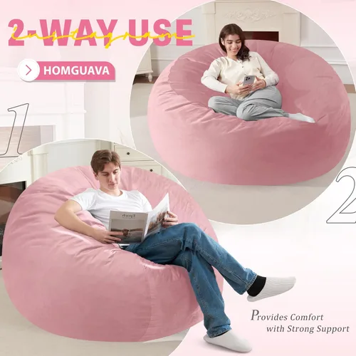 Vista 235 de de 3 pies con relleno de espuma viscoelástica, puf grandes, sofá suave con funda de terciopelo holandés, 36 x 36 x 24 pulgadas (morado)