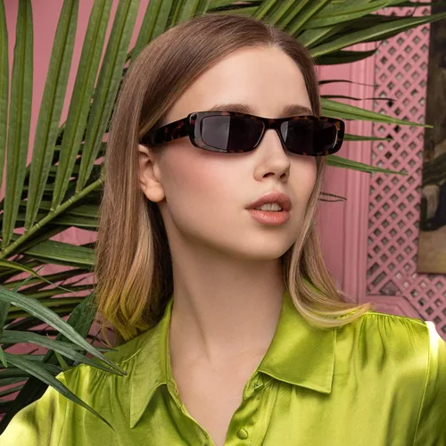 Vista 2 de FREYRS Lynx Small Mens Womens Rectangular Designer Fashion Sunglasses