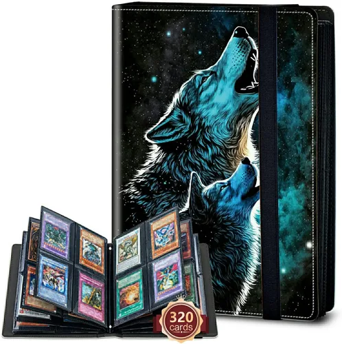 Vista 49 de Rossy Carpeta para tarjetas de 4 bolsillos, 400 tarjetas, carpeta de colección de tarjetas, álbum de tarjetas de doble cara, tarjetero para tarjetas
