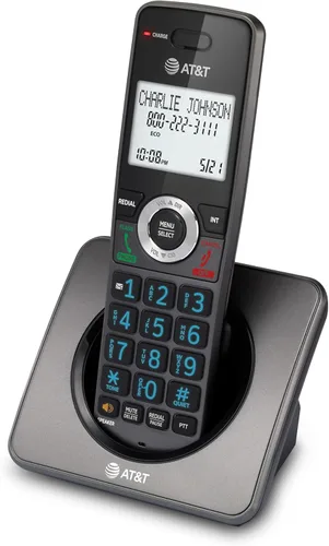 Vista 11 de AT&T GL2101 DECT 6.0 Teléfono doméstico inalámbrico con bloque de llamadas, identificación de llamadas, altavoz de teléfono dúplex completo