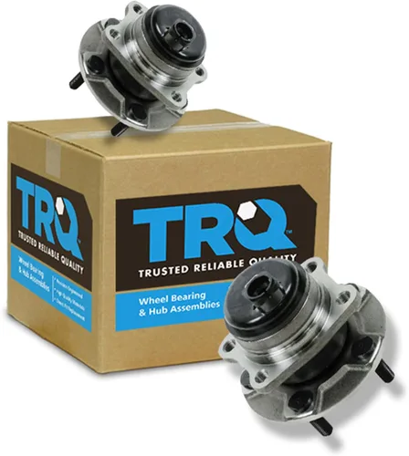 Vista 87 de TRQ Conjunto de rodamiento y cubo de rueda delantera de 2 piezas compatible con Chevrolet Trailblazer 02-09, Trailblazer EXT 02-06, GMC Envoy 02-09