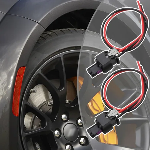 Vista 5 de Paquete de 2 conectores de arnés de marcador lateral compatibles con Dodge Charger 2015 2016 2017 2018 2019 2020 2021 2022