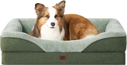 Vista 18 de EHEYCIGA Cama de espuma viscoelástica XL para perros de tamaño extra grande, sofá ortopédico extragrande para perros con lados y forro impermeable