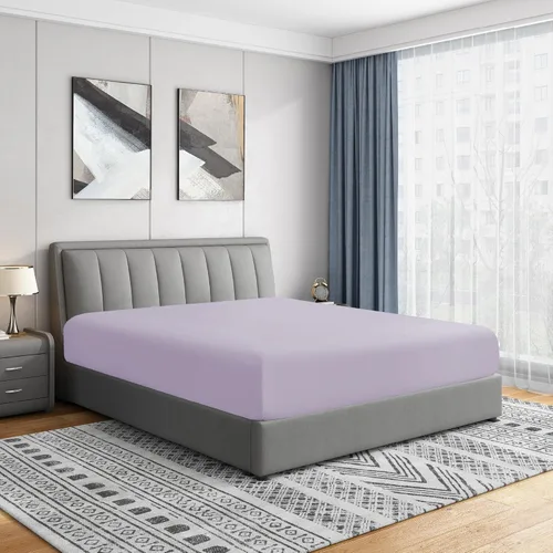 Vista 12 de Sábanas bajeras Cathay Home, individuales, de poliéster suave como la seda, Agua (Aqua), gemelo