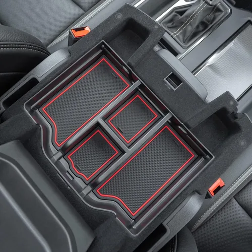 Vista 10 de PIMCAR Organizador de Consola Central Mejorado con Forro de Flocado Interior Compatible con Dodge RAM 1500 2500 3500 2019-2025 2026