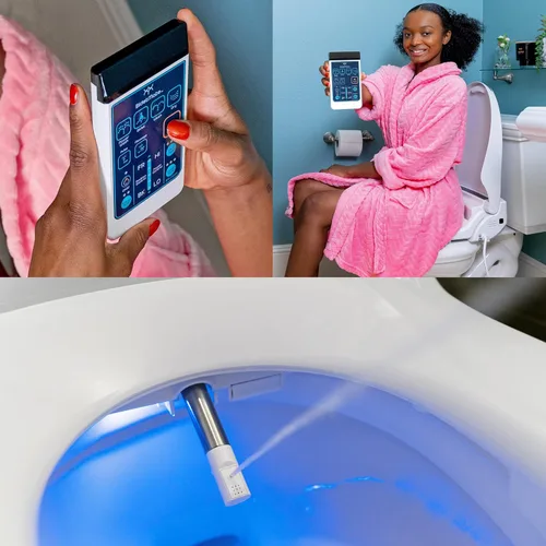 Vista 6 de BidetMate Accesorio de bidé térmico serie 2000 para inodoro con agua calentada ilimitada, control remoto inalámbrico, desodorante y secadora de aire