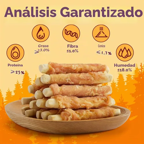 Vista 3 de Jungle Calling Galletas de pollo para perros, golosinas masticables suaves sin cuero crudo para recompensas de entrenamiento, 10.6 onzas