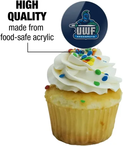Vista 233 de GRAPHICS & MORE Abilene Christian Primary Logo Cupcake Picks Toppers Decoración Set de 6 Universidad Cristiana de Abilene