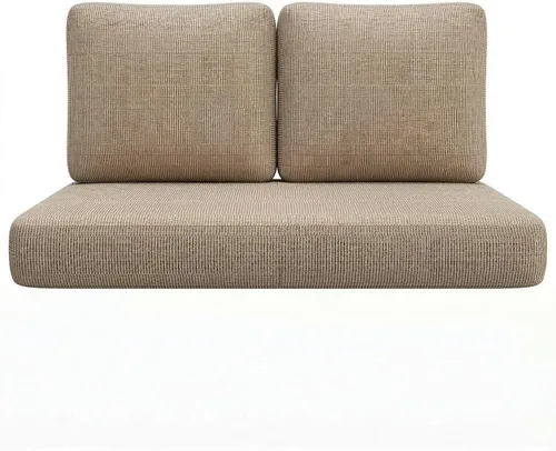 RSH DECOR: Sunbrella - Juego de cojines de asiento profundo | Sofá biplaza de 44 x 24 pulgadas | Tela de rendimiento | Asiento de espuma para Aviva