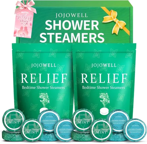 Vaporizadores de ducha de eucalipto y menta para aromaterapia con aceites esenciales, paquete de 12 regalos para mujeres y hombres, eucalipto para