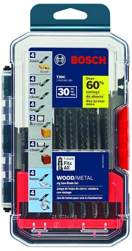 Vista 9 de Bosch TPM005 - Juego de hojas de sierra caladora con mango en T Pro-Metal (5 piezas)