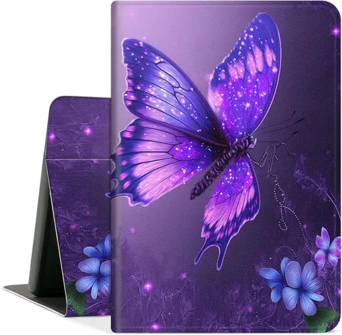 Vista 23 de Funda para Galaxy Tab A 8.0 2019, piel sintética a prueba de golpes, funda protectora para Samsung Tab A 8.0 pulgadas Tablet modelo SM-T290 / Púrpura