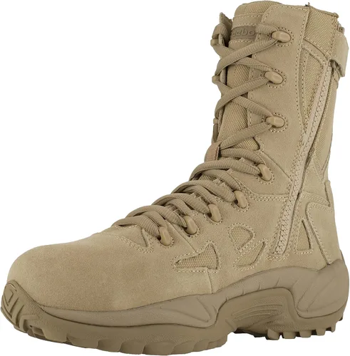 Vista 11 de Reebok Men's Rapid Response Rb Safety Toe 8" Stealth Boot with Side Zipper Industrial & Construction