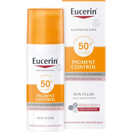 Vista 2 de Eucerin Pigment Control LSF 50+ Fluido solar, 1.7 fl oz Solución
