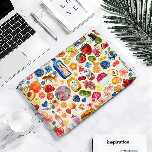 Vista 57 de para MacBook Pro de 13 Pulgadas Versión 2013-2015 Modelo A1425/A1502 Estuche para Computadora Negro, Estuche Rígido para Laptop de Patrón Premium