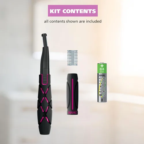 Vista 10 de Wahl DualTech 3026635 - Recortadora de pelo a batería, recortadora facial para mujer, cabezal de doble cara, agarre cómodo, removedor de vello