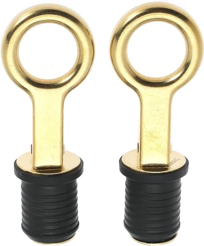 Vista 7 de Tapón de goma con mango a presión, tapón de drenaje de barco, con mango de latón/acero inoxidable, accesorios para barcos