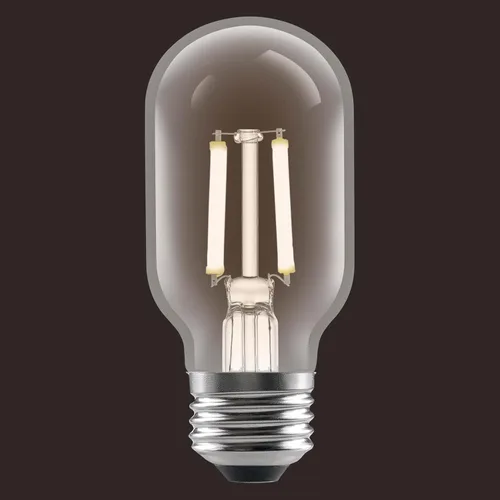 Vista 4 de Sylvania T14 - Bombilla LED transparente de filamento blanco, 3.5 W, regulable, 300 LMS, base media, 2700 K, blanco suave, 1 paquete (42266)