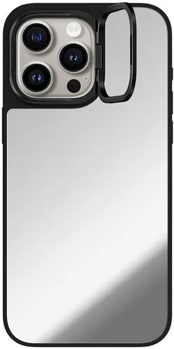 Vista 52 de CASETiFY Funda de espejo para iPhone Air [Reflejante/Compatible con Magsafe / Protección contra caídas de 4.9 pies de grado militar 1X] - Negro