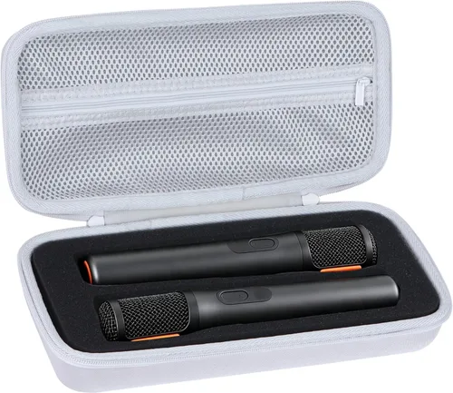 Vista 11 de Funda compatible con JBL Wireless Two Microphone/PartyBox Mic Estuche negro