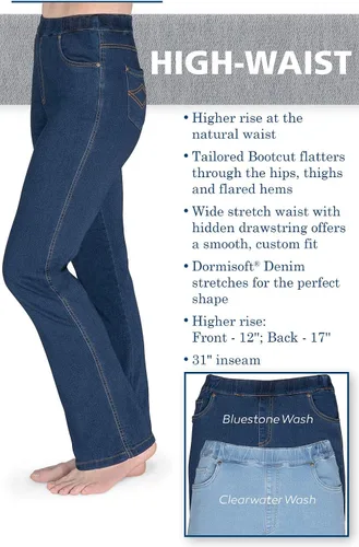 Vista 3 de PajamaJeans Jeans de cintura alta - Jeans con curvas para mujer