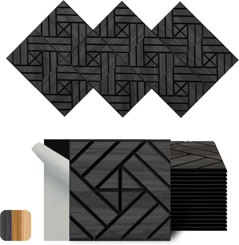 Vista 11 de WoveN SounD Paneles de pared acústicos de ladrillo, visuales sin costuras, alta densidad, decoración de pared a prueba de sonido, azulejos de pared