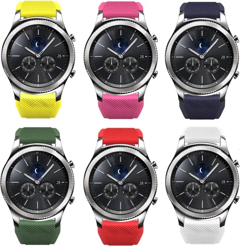 Vista 18 de Bands for Samsung Gear S3 Frontier/Classic Watch Silicone Bracelet, Sports Silicone Band Strap Replacement Wristband For Samsung Gear S3 Frontier