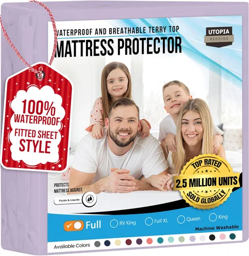 Vista 9 de Utopia Bedding - Protector de colchón impermeable tamaño king, funda de colchón de terry premium de 200 GSM, cubierta de cama suave y transpirable