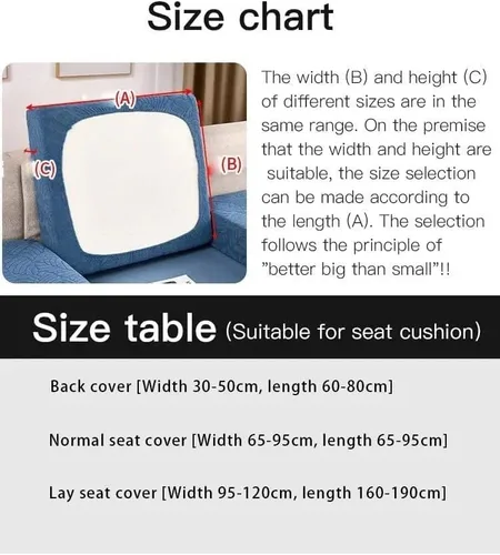 Vista 2 de Funda universal para sofá resistente al desgaste, funda elástica universal de alta elasticidad, de elastano antideslizante, funda universal
