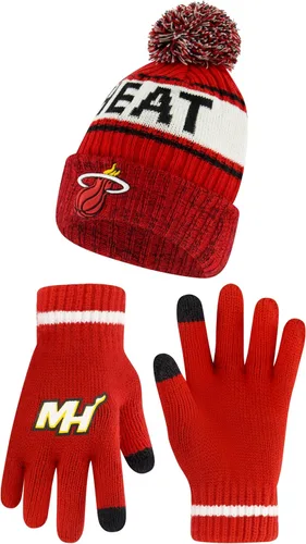 Vista 17 de Ultra Game NBA - Gorro de invierno súper suave para niños y niñas, con guantes de pantalla táctil extra cálidos