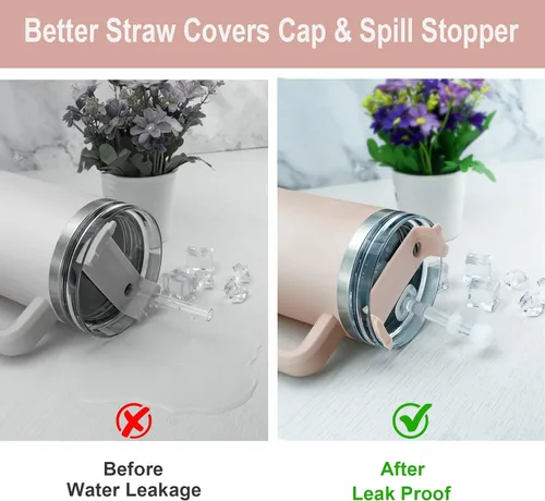 Vista 4 de Stanley - Tapón de popote de repuesto compatible con vaso Stanley de 40 onzas y 30 onzas