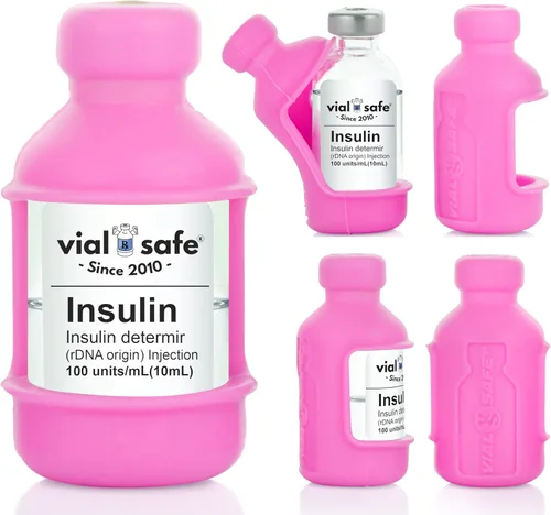 Vista 12 de VIAL SAFE™ Funda protectora de viales de insulina Protector seguro de botella de insulina y cubierta para viales de 0.3 fl oz Compatible