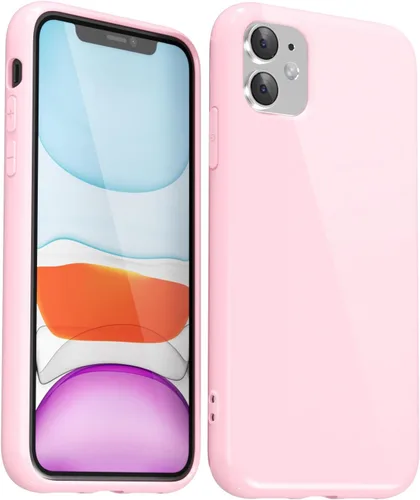 Vista 155 de Svanove para iPhone 7 Plus/ 8 Plus, funda de silicona, de goma suave brillante y gel de jey lindo, funda protectora de plástico simple y lisa