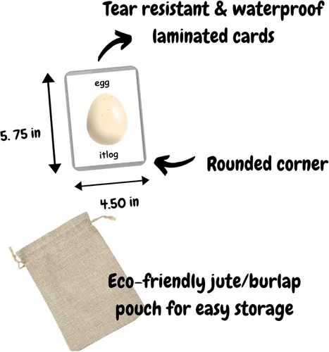 Vista 4 de Primeras palabras - 48 tarjetas flash para bebés Aprendizaje de primeros años Educación en el hogar Tarjetas flash multilingües Tarjetas