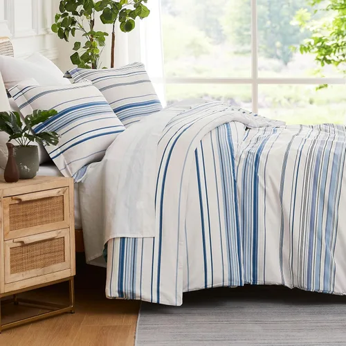 Vista 35 de Southshore Fine Living, Inc. Juego de funda de edredón tamaño King, reversible, juego de ropa de cama de microfibra de alta calidad, fácil cuidado