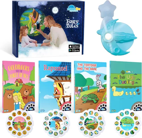 Vista 11 de Moonlite Mini proyector con 4 historias digitales de princesa de Disney Edición - Una nueva forma de leer historias juntos - 4 historias digitales